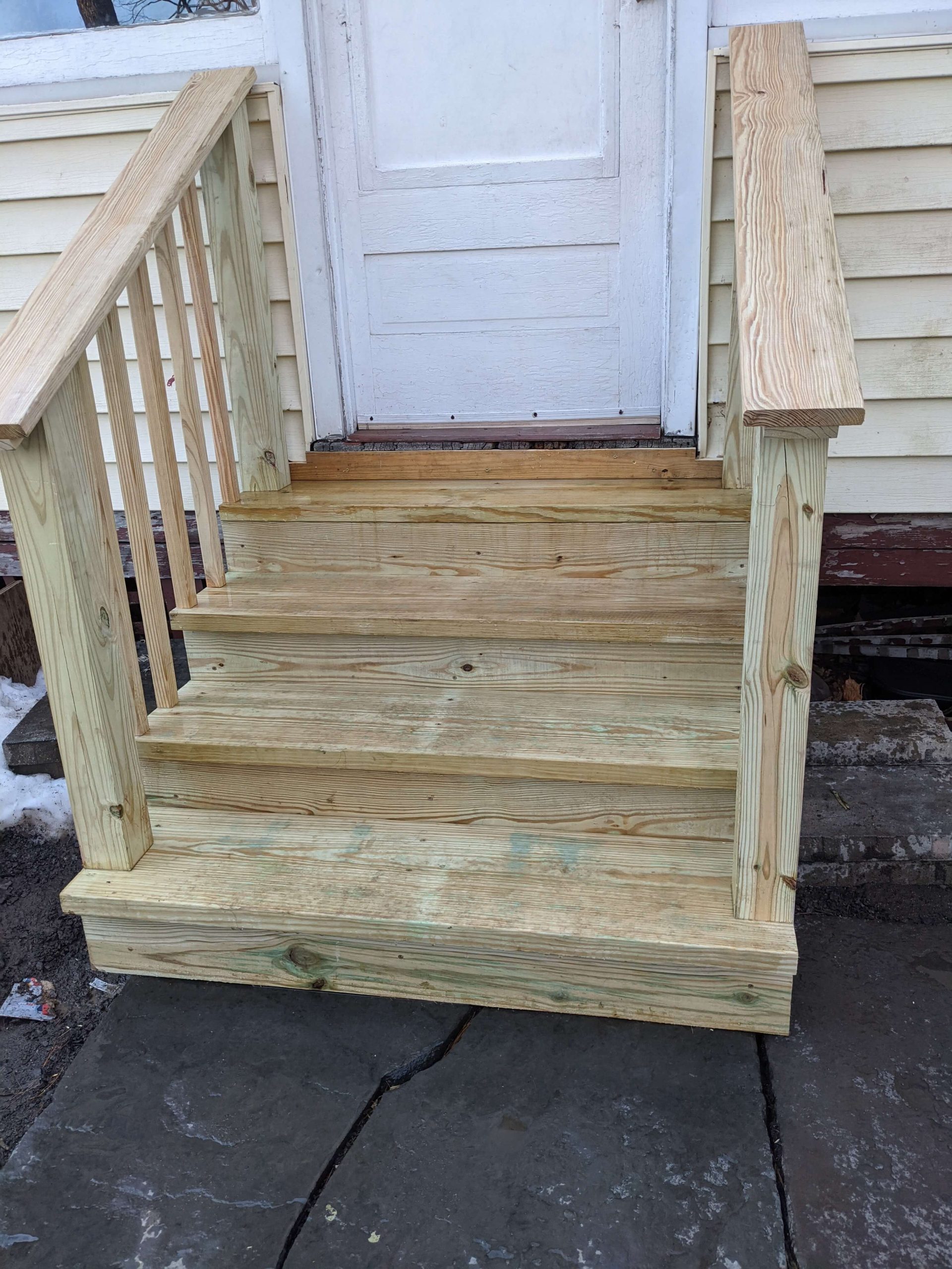 house wooden porch